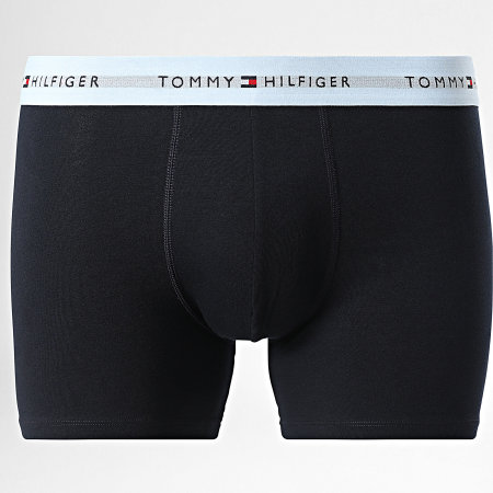 Tommy Hilfiger - Lot De 3 Boxers 2765 Bleu Marine Rouge Gris Anthracite