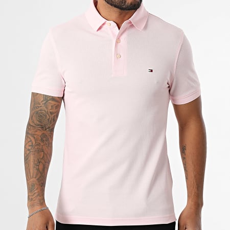 Tommy Hilfiger - Polo Manches Courtes Slim 1985 7771 Rose