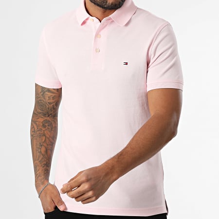 Tommy Hilfiger - Polo Manches Courtes Slim 1985 7771 Rose