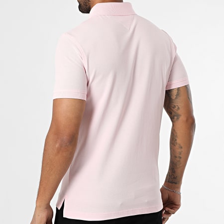 Tommy Hilfiger - Polo Manches Courtes Slim 1985 7771 Rose