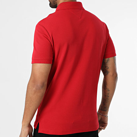 Tommy Hilfiger - Polo Manches Courtes Hilfiger Chest Insert 8130 Rouge