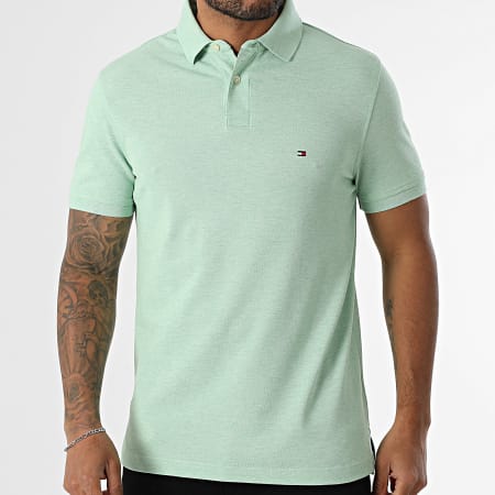 Tommy Hilfiger - Polo Manches Courtes 1985 7770 Vert Chiné