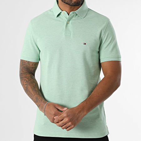 Tommy Hilfiger - Polo Manches Courtes 1985 7770 Vert Chiné