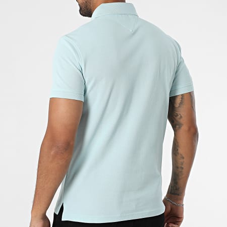 Tommy Hilfiger - Polo Manches Courtes Slim 1985 7771 Bleu Clair