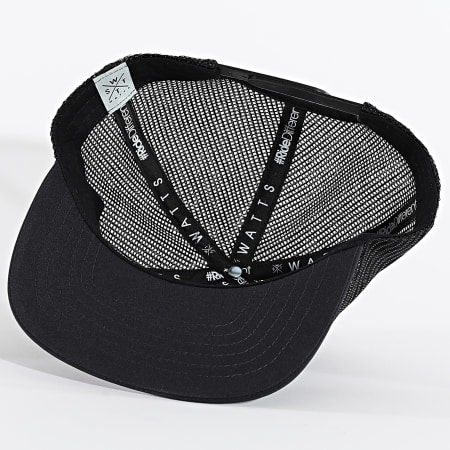 Watts - Casquette Trucker Cruz Noir Orange Fluo