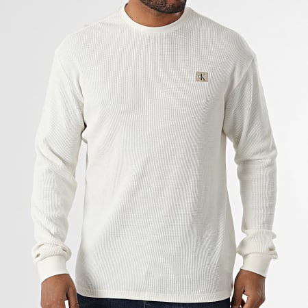 Calvin Klein - Sweat Crewneck Waffle M217 Beige Clair