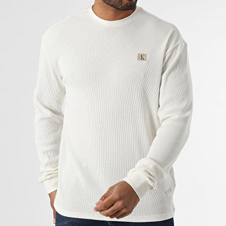 Calvin Klein - Sweat Crewneck Waffle M217 Beige Clair