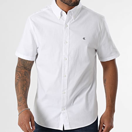 Calvin Klein - Chemise Manches Courtes M124 Blanc