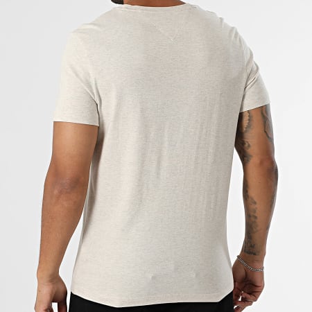Tommy Hilfiger - Tee Shirt Slim Logo 1797 Beige Chiné