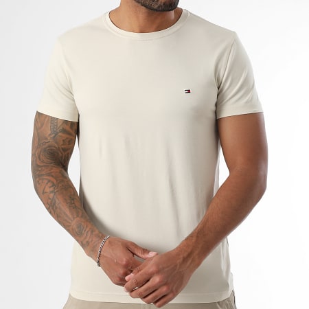 Tommy Hilfiger - Tee Shirt Slim Stretch 0800 Beige