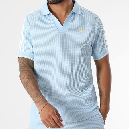 Adidas Originals - Polo Manches Courtes KC0690 Bleu Clair