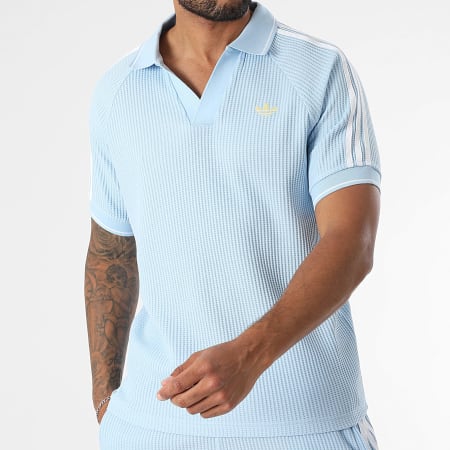 Adidas Originals - Polo Manches Courtes KC0690 Bleu Clair