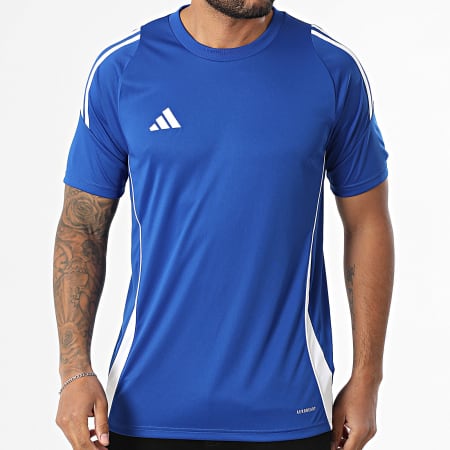 Adidas Sportswear - Tee Shirt A Bandes Tiro24 Jersey IS1014 Bleu Roi