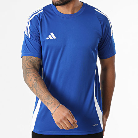 Adidas Sportswear - Tee Shirt A Bandes Tiro24 Jersey IS1014 Bleu Roi