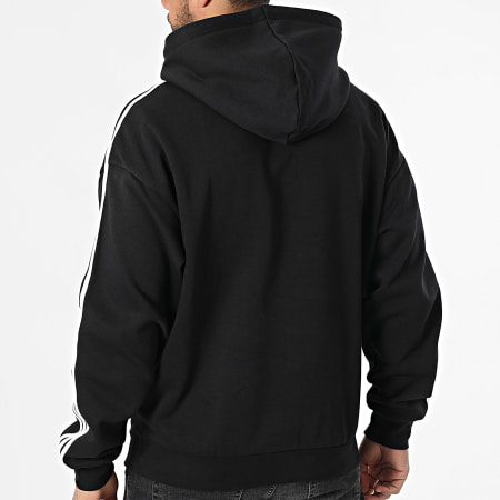 Adidas Originals - Baggy Stripe Hoodie JC6251 Black - Ryses Adidas Originals - Baggy Stripe Hoodie JC6251 Black - Ryses