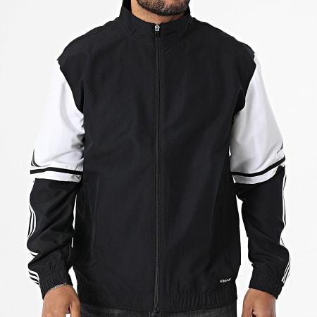 Adidas Sportswear - Veste Zippée A Bandes SQ25 JE2761 Noir