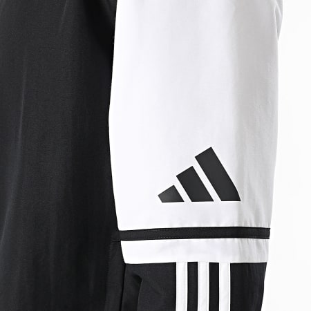 Adidas Sportswear - Veste Zippée A Bandes SQ25 JE2761 Noir