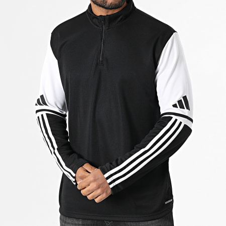 Adidas Sportswear - Sweat Col Zippé A Bandes SQ25 JE2767 Noir