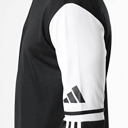 Adidas Sportswear - Sweat Col Zippé A Bandes SQ25 JE2767 Noir