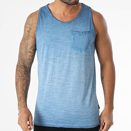 Blend - Débardeur 20718256 Bleu Chiné