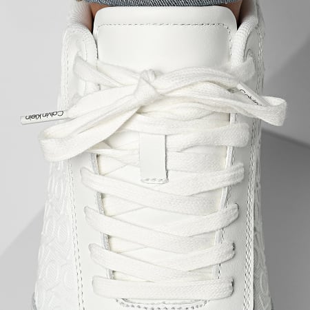 Calvin Klein - Baskets Low Prof Runn Laceup Mono 1896 Triple White Allover