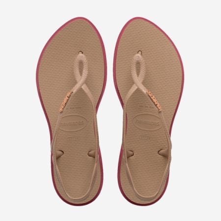 Havaianas - Damesslippers Luna Point Beige Bordeaux