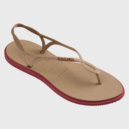 Havaianas - Damesslippers Luna Point Beige Bordeaux