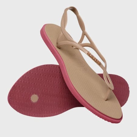 Havaianas - Damesslippers Luna Point Beige Bordeaux