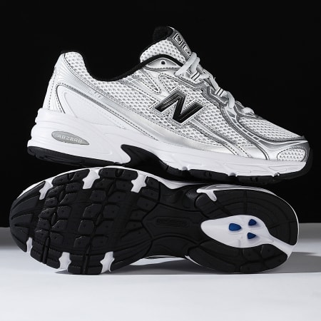 New Balance - Baskets 740 U740NW2 White Silver Metallic Black