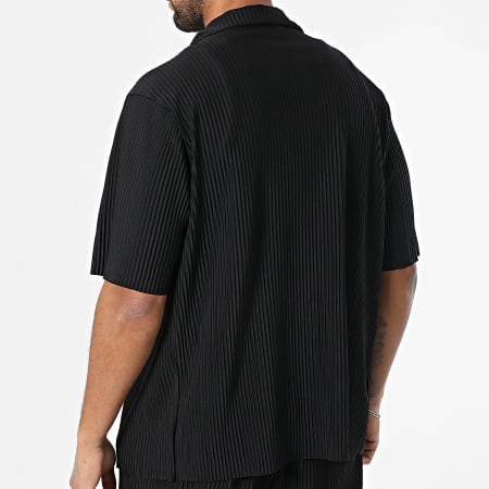 Uniplay - Ensemble Chemise Manches Courtes Et Pantalon Texturé 158 Noir