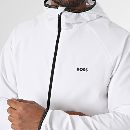 BOSS - Veste Zippée Capuche Commuter 50542451 Blanc