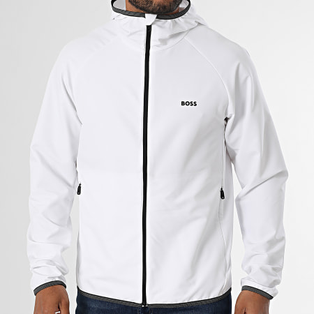 BOSS - Veste Zippée Capuche Commuter 50542451 Blanc