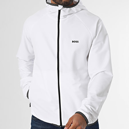 BOSS - Veste Zippée Capuche Commuter 50542451 Blanc