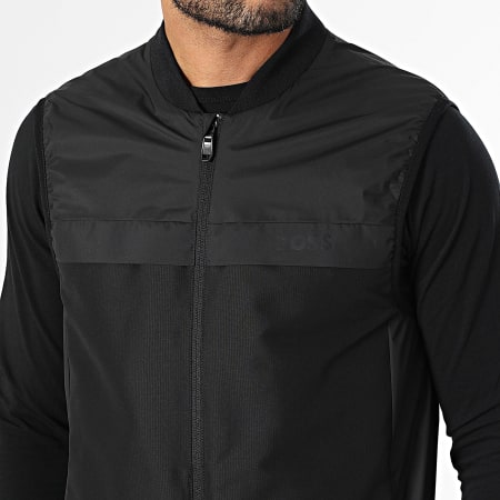 BOSS - Gridlyte Mouwloos Ritsjack 50541301 Zwart