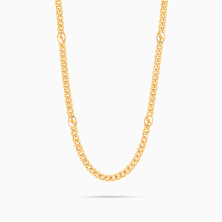 Make It Shine - Collier Cuban Link Signature Doré