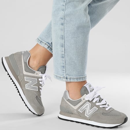 New Balance Zapatillas Mujer 574 WL574EVG Gris Blanco