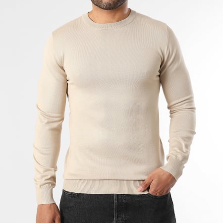 LBO - Suéter Cuello Redondo 1985 Beige Claro