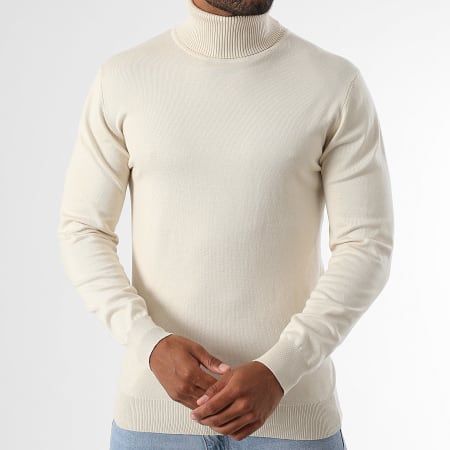 LBO - Suéter Cuello Alto 1989 Beige Claro