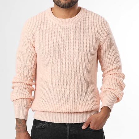 LBO - Suéter Cuello Redondo Grandes Puntos 2010 Rosa Claro