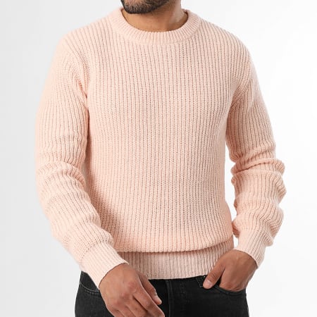 LBO - Suéter Cuello Redondo Grandes Puntos 2010 Rosa Claro