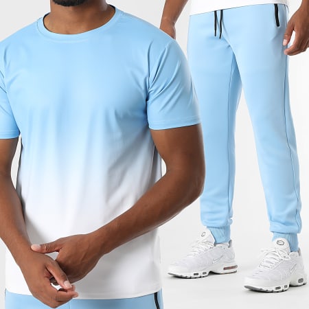 LBO - Ensemble De Survetement Dégradé 0321 Blanc Bleu Clair