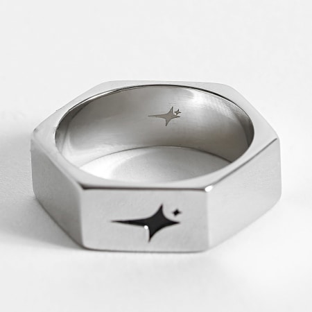Make It Shine - Bague Nut Argenté