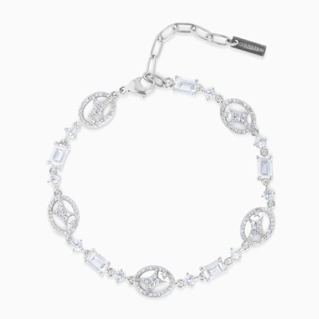 Make It Shine - Bracelet A Strass Iced Signature Argenté