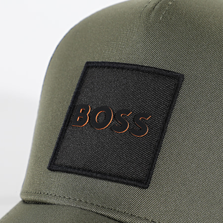 BOSS - Casquette Trucker Elliot 50535622 Vert Kaki Noir