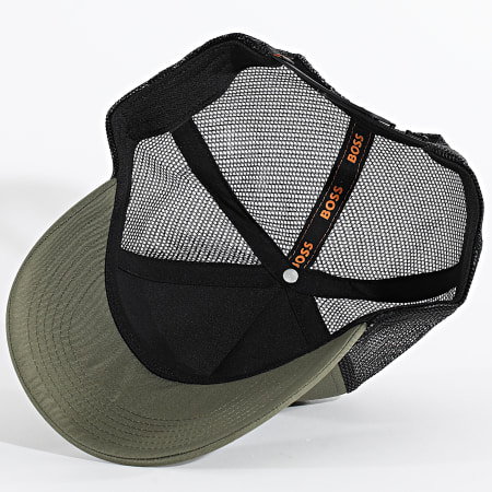 BOSS - Casquette Trucker Elliot 50535622 Vert Kaki Noir