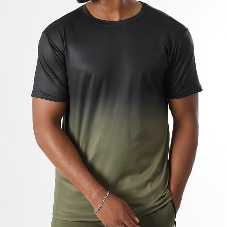 LBO - Ensemble De Survetement Dégradé 0325 Noir Vert Kaki