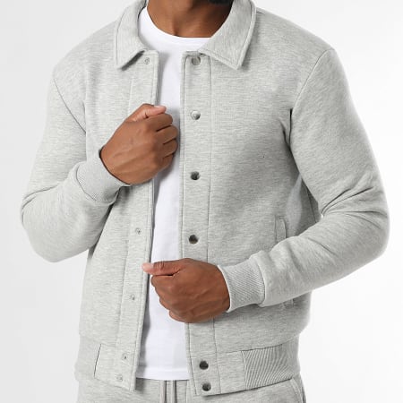 LBO - Co-ord Set Jass Molleton En Broek Jogging 3880 Grijs Gemêleerd