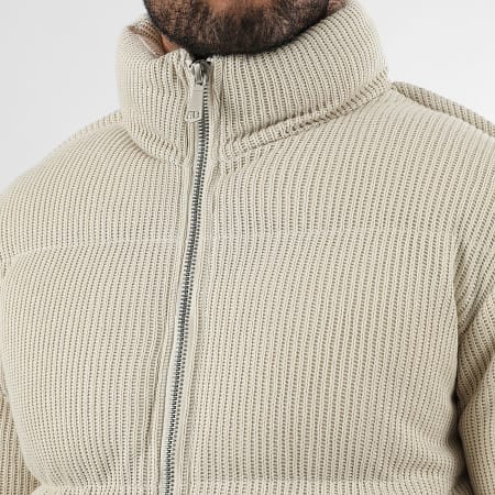 LBO - Doudoune Maille 1813 Beige Clair