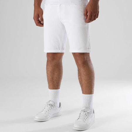 Jack And Jones - Short Jean Trick Ethan Icon Blanc
