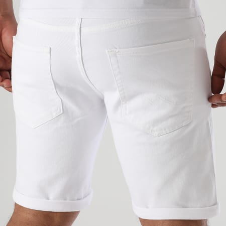Jack And Jones - Short Jean Trick Ethan Icon Blanc